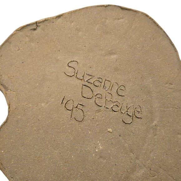 Mushroom Sculpture OOAK Pottery Folk Art Large Boho Fairy Garden Home Decor - Picture 6 of 16